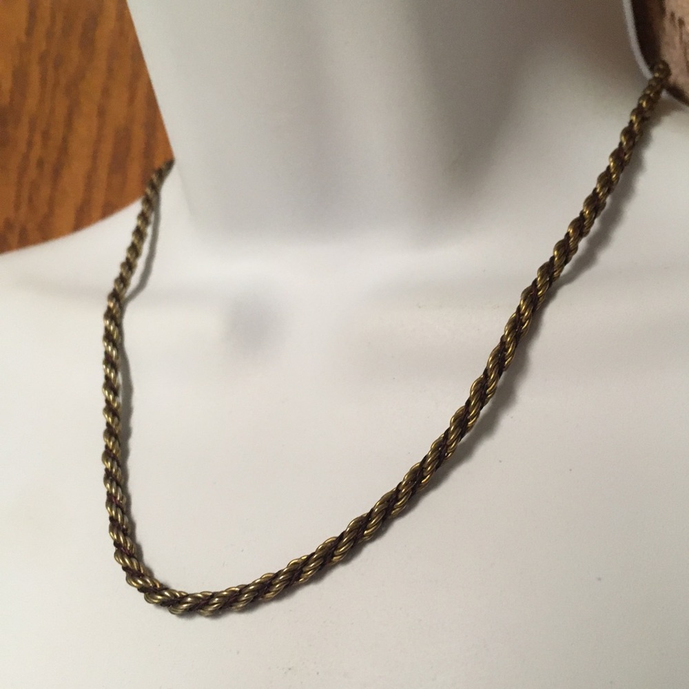 Vintage Gold & Bronze Twist Chain